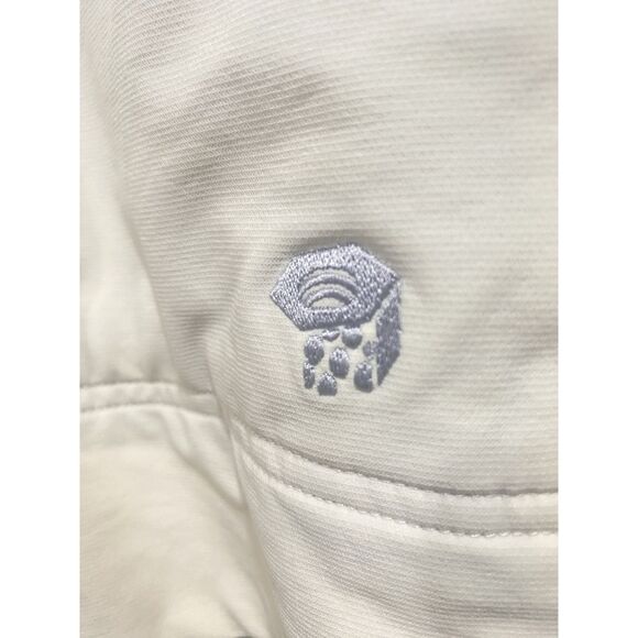Mountain Hardware Women Jacket Sz S/P Nylon Blend Fleece Hoodie Cream/Beige - Picture 12 of 16
